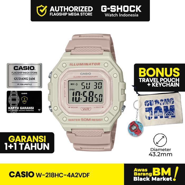 TERLARIS General W-218HC-4A2VDF Jam Tangan Wanita Digital Anti Watches W-218HC W-218 W218HC W 218HC
