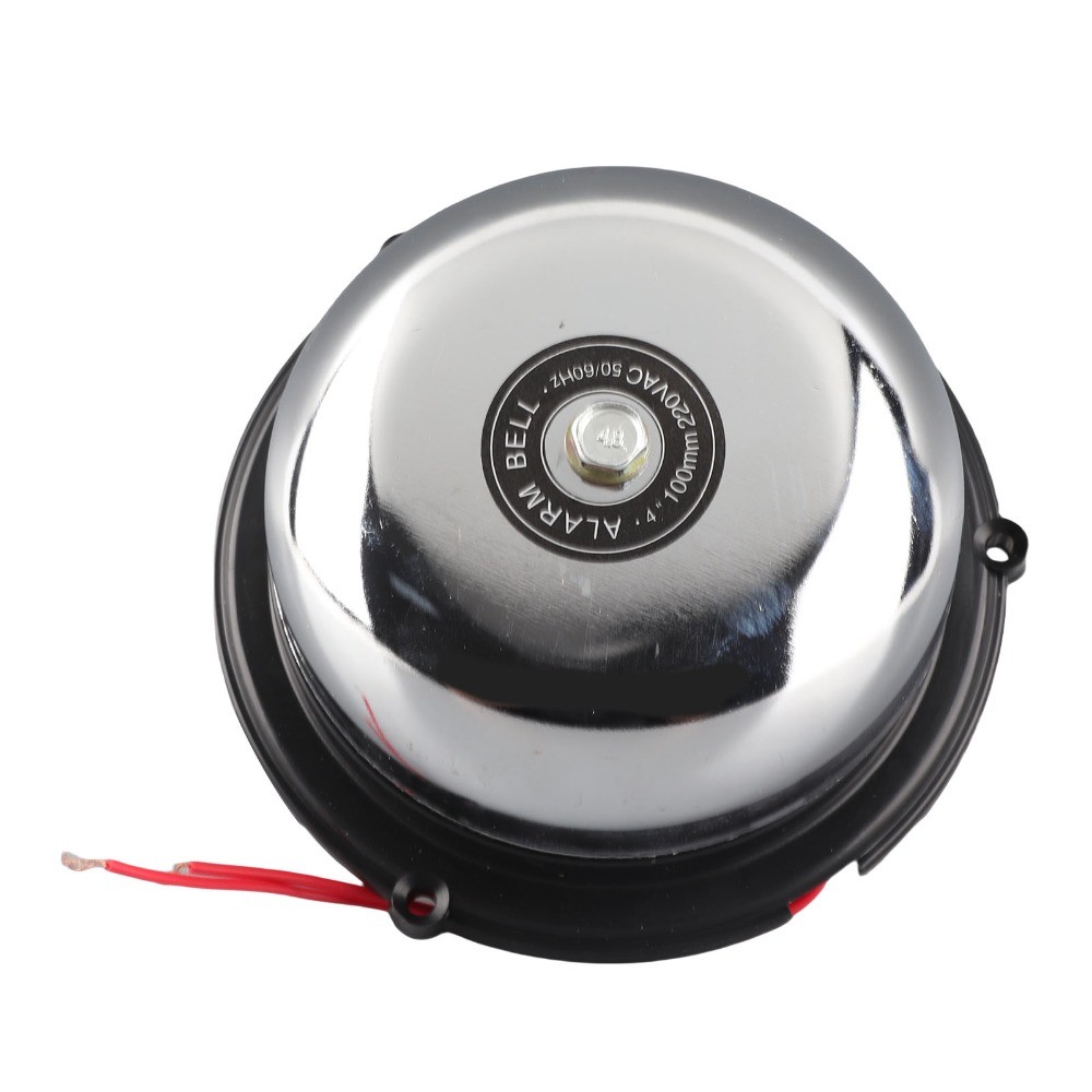4 Inch Electric Bell Inner Strike Type No Spark Fire Alarm Gong Stainless Steel 100mm Diameter