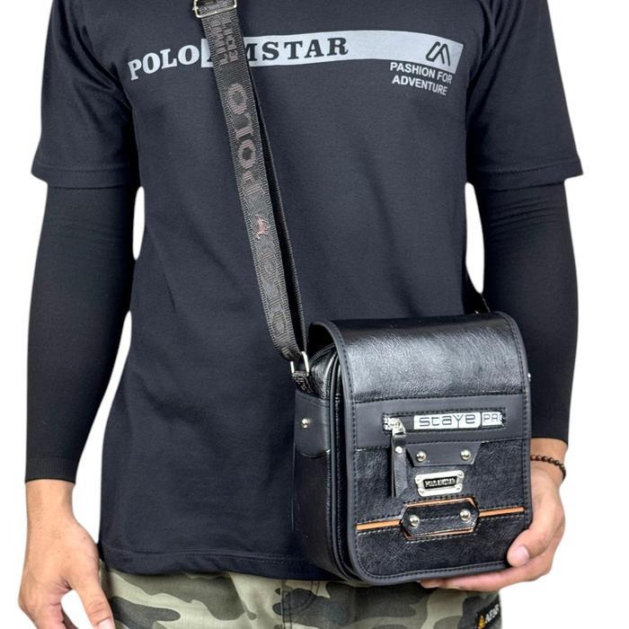 Tas Selempang Minimalis Tas Pria Tas Polo Tas Selempang Kulit Pu Leather Original Polo Amstar