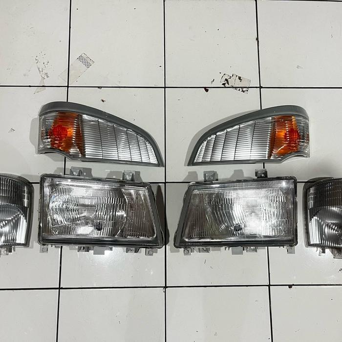 Lampu Depan Komplit Mitsubishi Canter 110,125,136 Euro 2/Euro 4 - Copotan Ori Bawaan Mobil baru