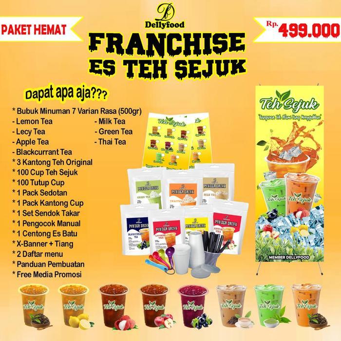 Franchise Es Teh Sejuk / Paket Usaha Minuman Es Teh Sejuk Kekinian Terbaru Best Quality Asli 100%