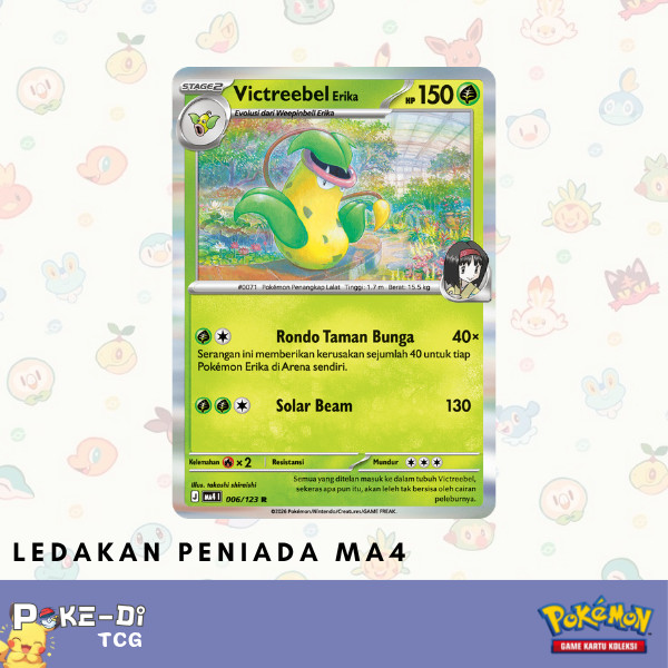 Victreebel Erika MA4 | 006/123 C - Pokemon TCG Indonesia
