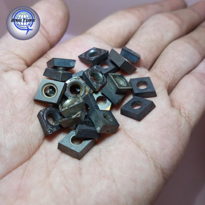 Anti Ribet INSERT CPMT090304 BEKAS MATA PISAU BUBUT WIDIA BETEL CCMT09 cermet BEKAS Banyak Pilihan