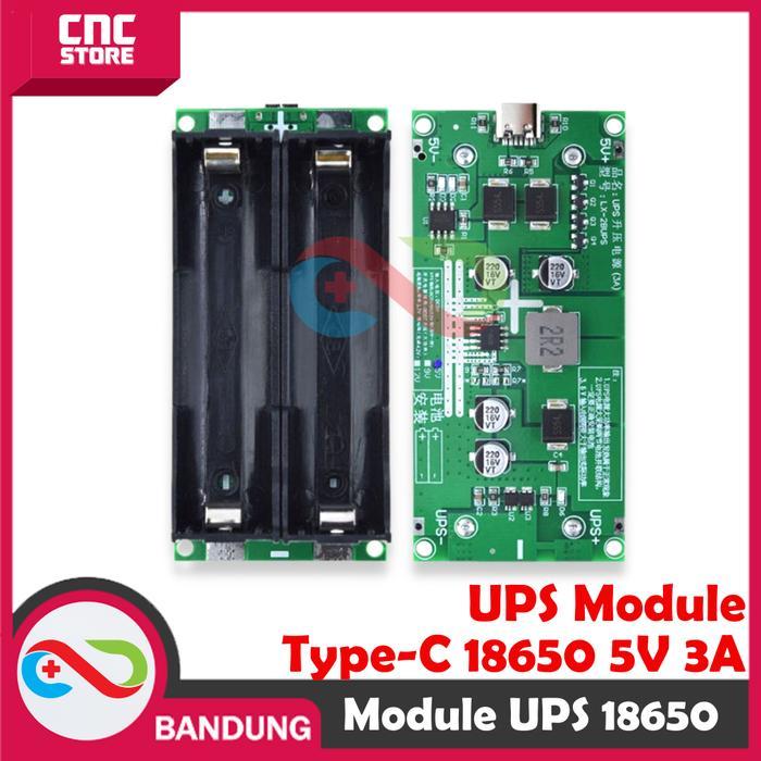 UPS MODULE 18650 5V 3A TYPE-C CHARGE DISCHARGING HIGHPOWER