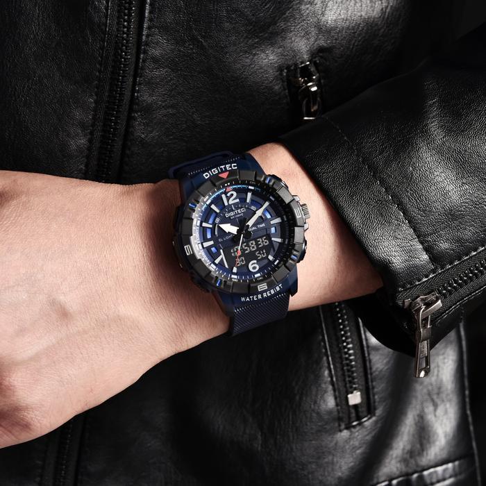 ORIGINAL DA-2130T - Jam Tangan Pria - Free Strap - 2130 - Double Time READY STOCK