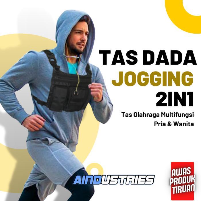 Tas Selempang Pria Running Vest Bag Trail Tas Dada Untuk Olahraga Jogging Bersepeda