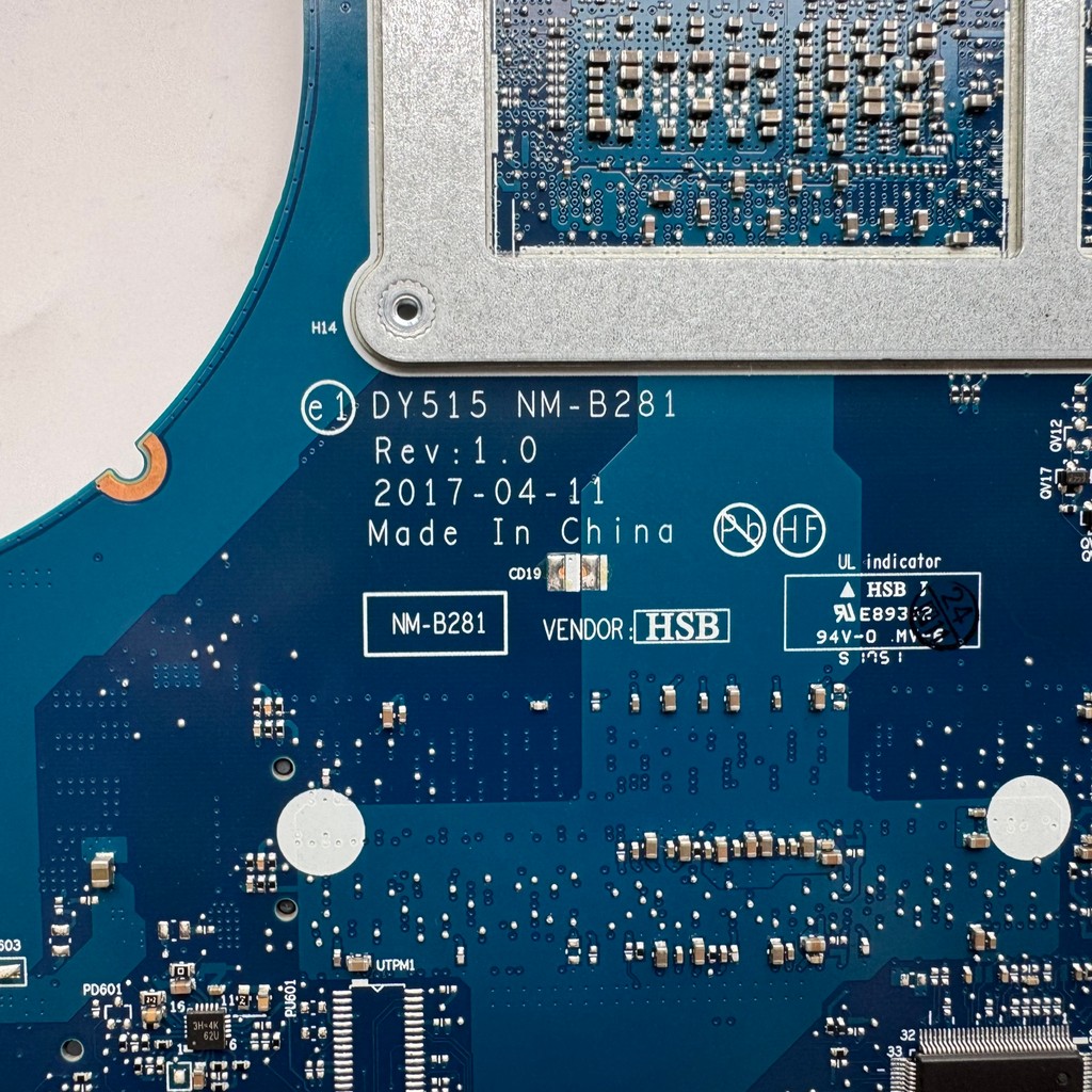 5B20P22974 Used For Lenovo Legion Y520-15IKBA Laptop Motherboard DY515 NM-B281 With I7-7700HQ? 4G