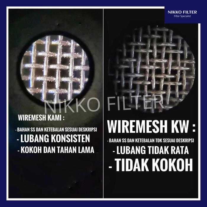 Wiremesh 10 Saringan SS 304 1M / Ayakan Screen Wire Mesh Stainless 10