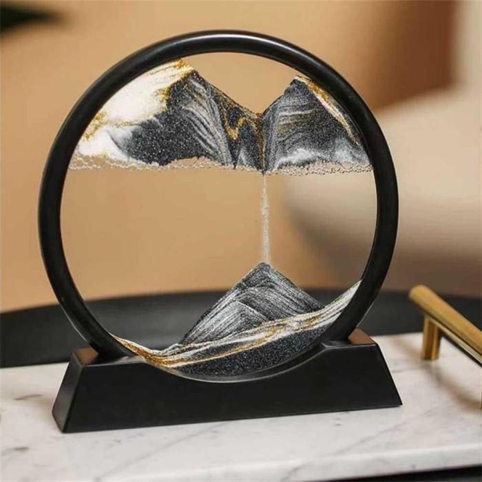 Pajangan Meja Dekorasi Jam Pasir Hisap Gurun 3D 17 cm - SA-3D