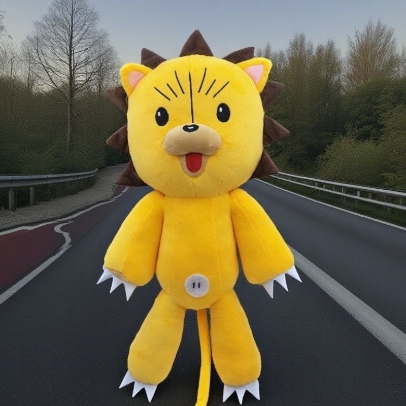 Stuffed 38cm BLEACH Cute Kon the Funny Person Doll Plush Toy for Kids Fan Cosplay Birthday Holiday