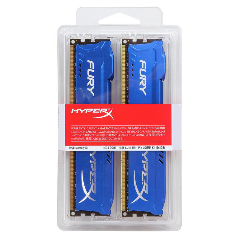 HyperX Fury RAM DDR3 8GB 16GB 2x4GB (2x8GB) 1866MHz 1600MHz 1333MHz Desktop RAM PC3-12800 14900 1.5V