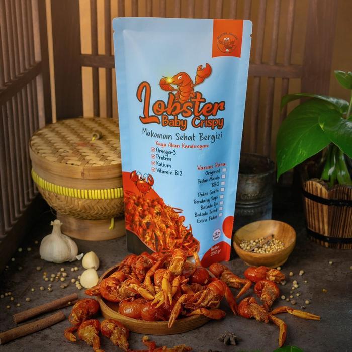 Lobster Air Tawar Crispy 250G Snack Cemilan