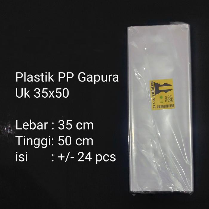 Kantong Plastik Pp Bening Uk 35X50, Plastik Loundry, Plastik Bening