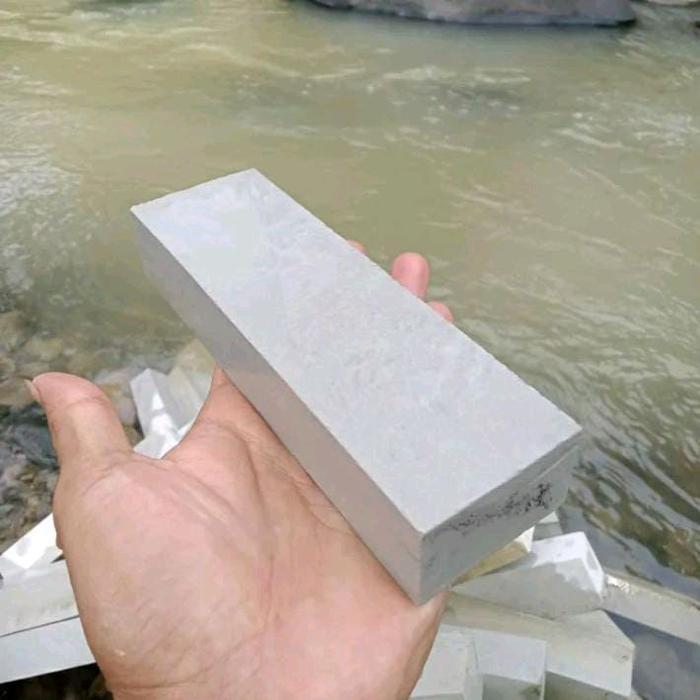 Batu Asahan Wungkal Batu Asah Asli Alam Natural Kisaran Grit-8000 Halus Ukuran = 18X5X3Cm