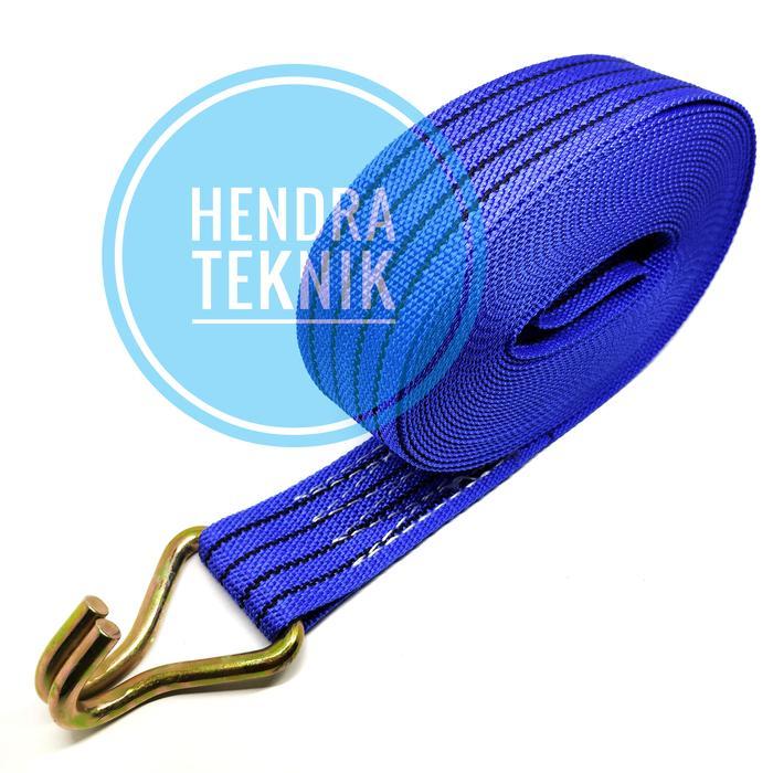 "New" per buah RACHET TIE DOWN 5cm 6 8 10 12 15 m TALI KREK CARGO LASHING 2" INCH INCI DIM 6M 8M 10M