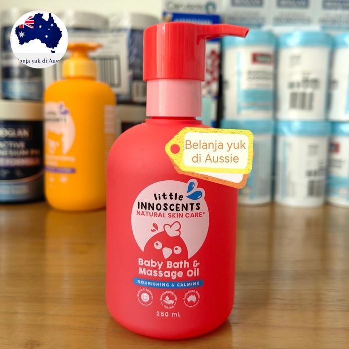 LITTLE INNOSCENTS NATURAL SKIN CARE Baby Bath & Massage Oil 250mL - Made in Australia