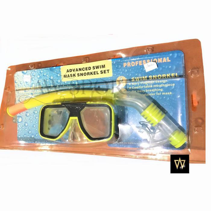 Masker + Snorkel Dunlop S6 / Set Masker Snorkel / Alat Snorkling