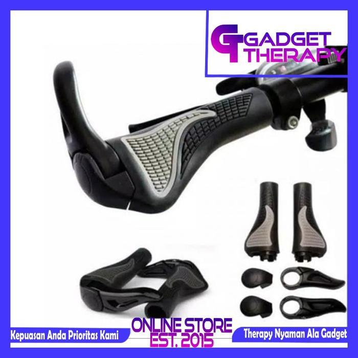 Shimano - Set Hand Grip Tanduk Gagang Stang Sepeda Mtb Gunung Balap