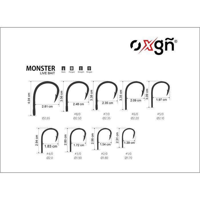 Mata Kail Pancing Oxgn Monster Live Bait Fishing Hook Stainless Steel #Gratisongkir