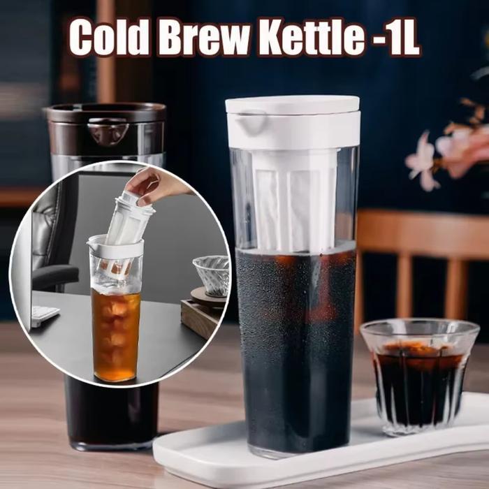 Philips - Cold Brew Coffee Tea Maker Infuser Kettle 1100Ml Teko Saring Teh Kopi Serbaguna