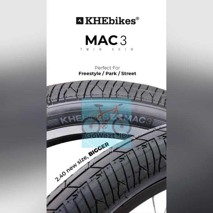 Ban Luar Sepeda Ukuran 20 x 2.40 KHEBikes Mac3 by United Tire Khe Bike