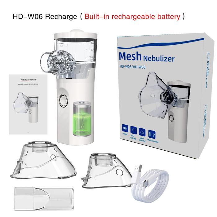 Alat Terapi Pernapasan Terapi Asma Inhaler Handheld Mesh Nebulizer Atomizer Rechargeable Anak Obat