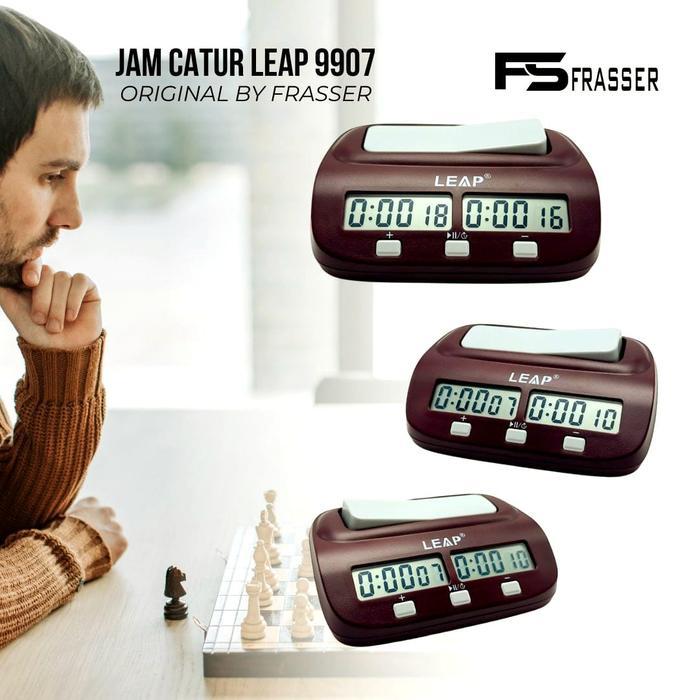 DISKON Frasser Jam Catur Digital Leap Digital Chess Clock JMC 01