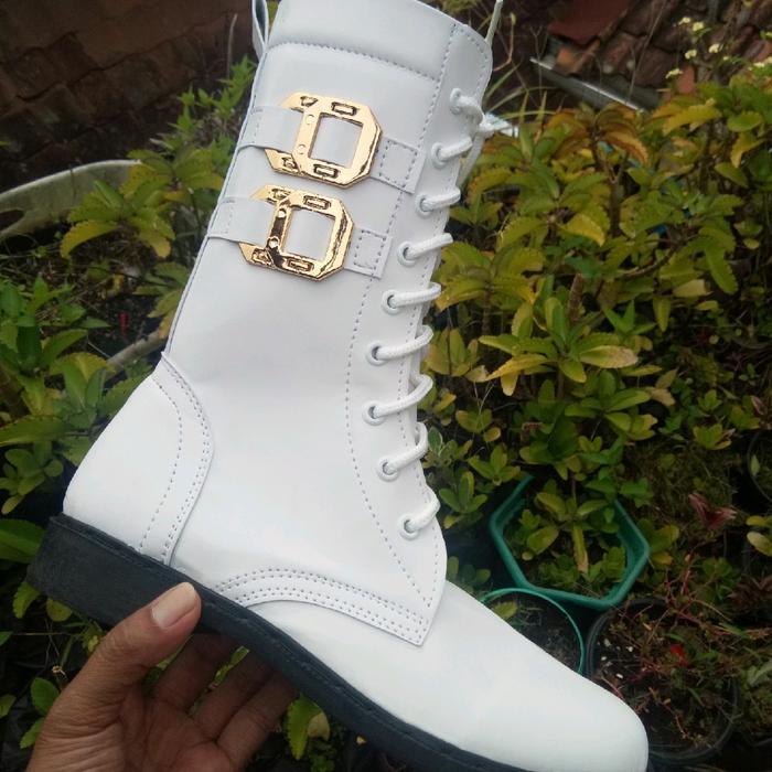 Sepatu pdl paskibra gesper boots lkbb