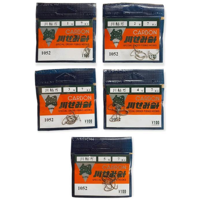 KAIL PANCING CARBON JEPANG 1052 KAWASEMI HOOK (TIPE LUCU)