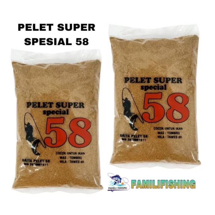 Pelet Super Spesial 58 Umpan Pelet Ikan Patin Nila Tombro Lele