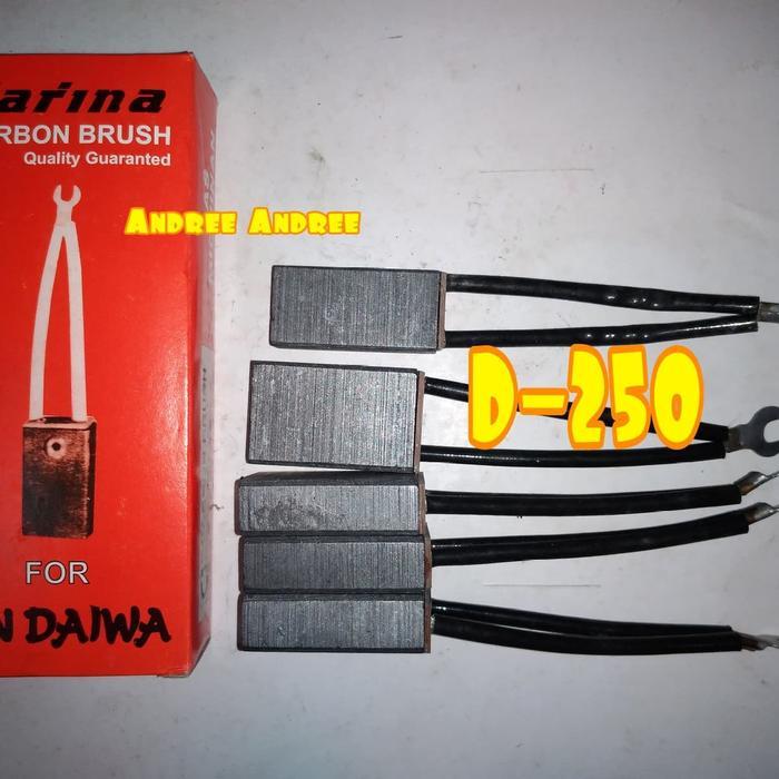 Carbon Brush D-250 Arang Carina Utk Dinamo Las Michinan & Sindaiwa