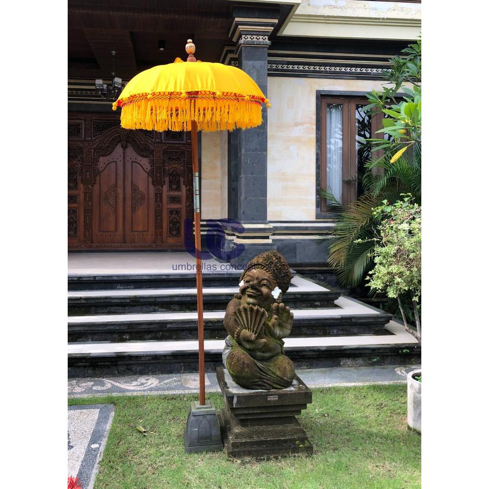 Payung Hias Dekorasi Khas Bali / Tedung 1,25M Rumbai Warna Export Qua