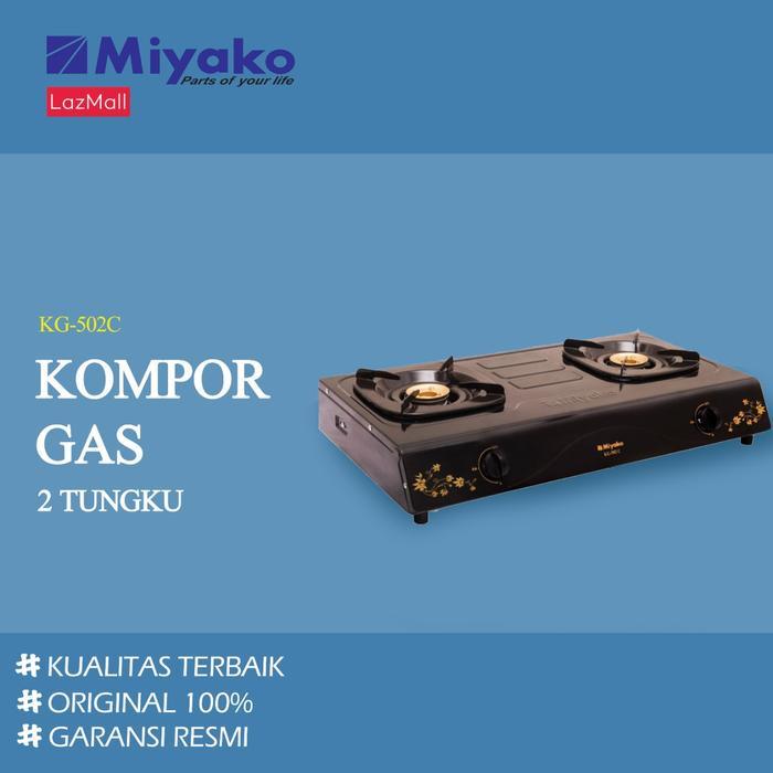 Miyako Kompor Gas 2 Tungku KG 502C - Kompor Gas/KG502C/KG502 C/KG 502C/KG 502 C/KG-502C/KG-502