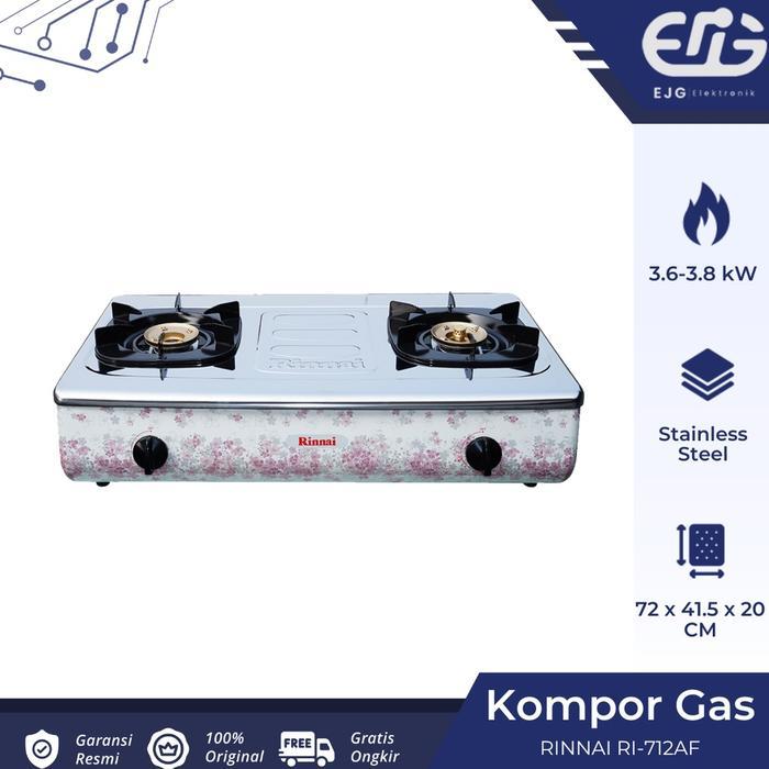 RINNAI RI 712 AF kompor gas 2 tungku RI 712AF