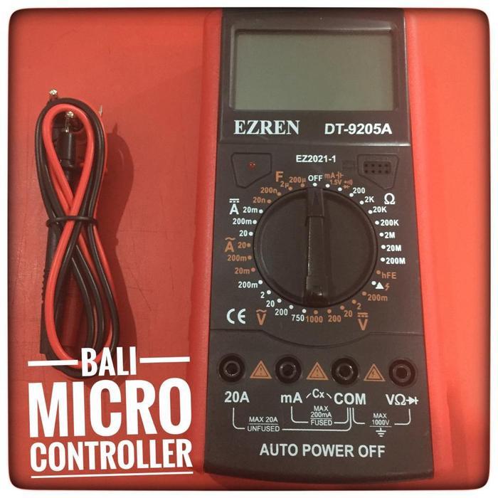 Ezren Digital Avometer Dt-9205A, Ohm Volt Transistor Amper Capasitor