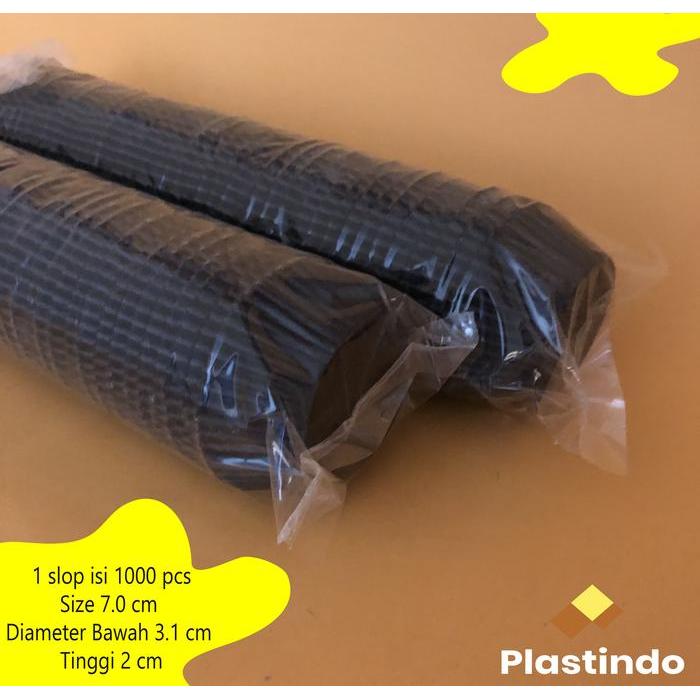 Cake case 7 cm black - PAPER CUP CAKE - Cup baking