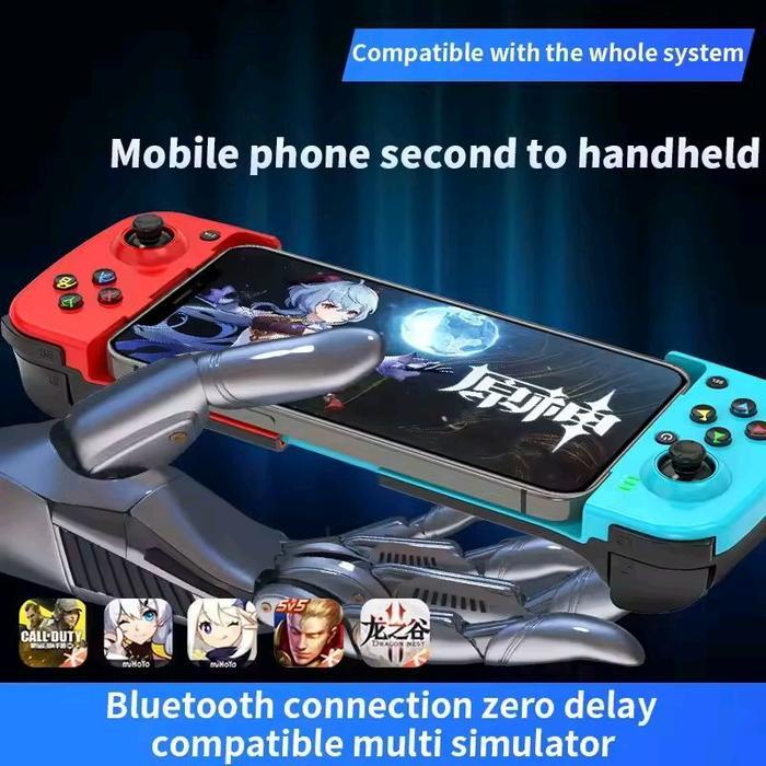 Premium D3 Mobile Game Controller Bsp-D3 Gamepad Wireless Bluetooth Telescopic Ponsel Holder Untuk
