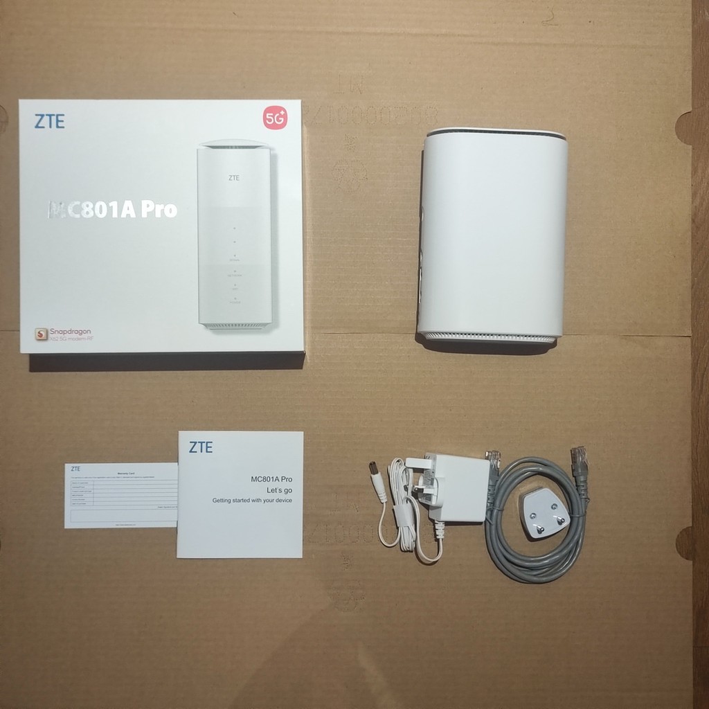 Unlocked ZTE 5G Indoor CPE MC801A PRO Wi-Fi 6 AX3600 Wireless Modem SDX62 5G NSA SA 4G LTE CAT16