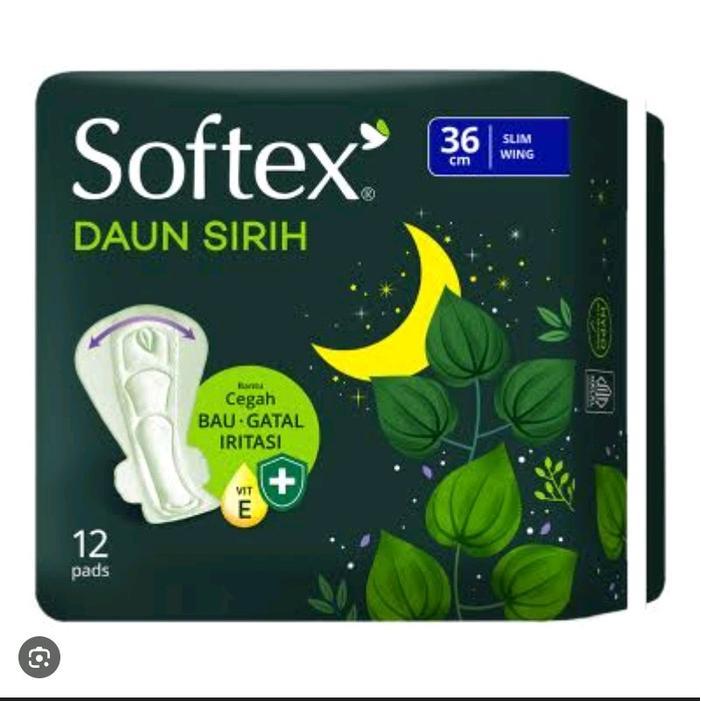 pembalut softex daun sirih night 36cm isi 12