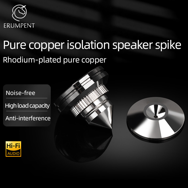 PROMO HARI INI  ERUMPENT Hi-end Solid Steel Speaker Spike Isolation Stands Feet for CD Amplifier Sta