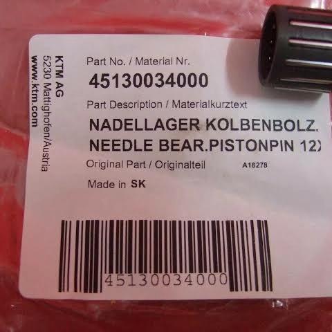 Bearing Pen Piston Ktm 50 Sx