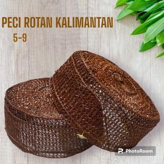 Peci Rotan Kalimantan Peci Akar Rotan Asli Bahan Kualitas