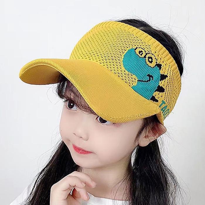 Topi- Kosong Atas Perlindungan Matahari Varian Motif Karakter Import Topi Rajut Anak Perempuan