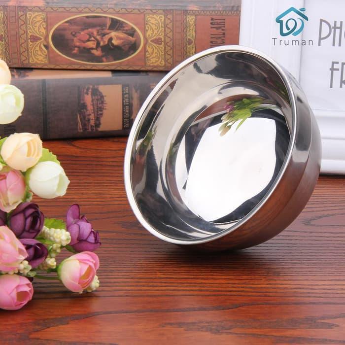 Mangkok Stainless Anti Panas / Mangkok 2 Lapis/ Mangkok Nasi