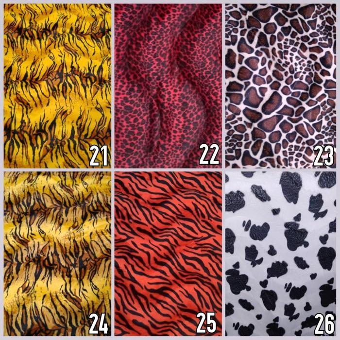 Khusus Gosend Kain Bulu Beludru Motif Bulu Hewan / Bulu Macan Polyester - Animalia - Kain Kursi