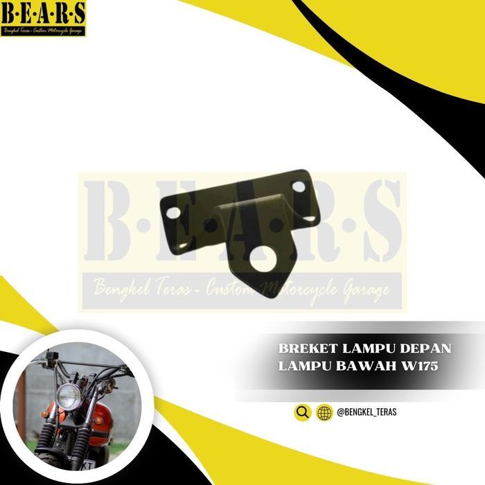 Braket Lampu Depan Braket Bawah Custom W175 Handmade Pnp
