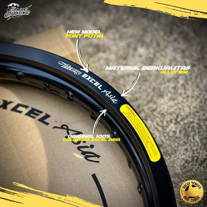 Ring Velk Takasago Excel Asia Rim Hitam Glossy 18X160