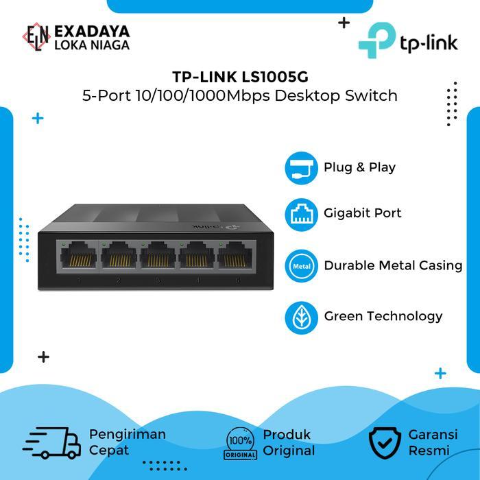 Tp-Link Ls1005G 5 Port Gigabit Desktop Switch Tl-Ls1005G