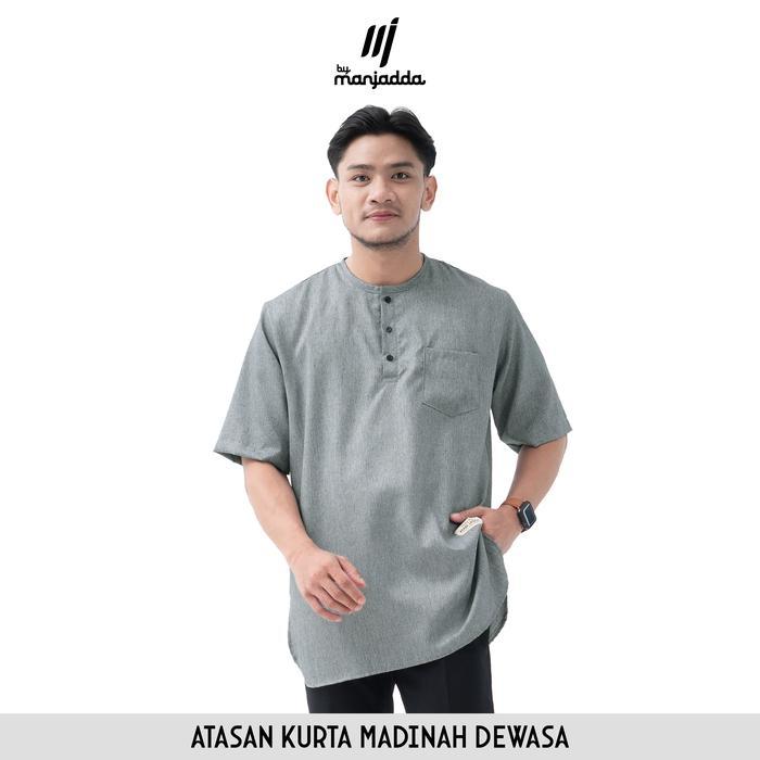 Man Jadda Atasan Koko Madinah Dewasa Bahan Preium Katun Madinah