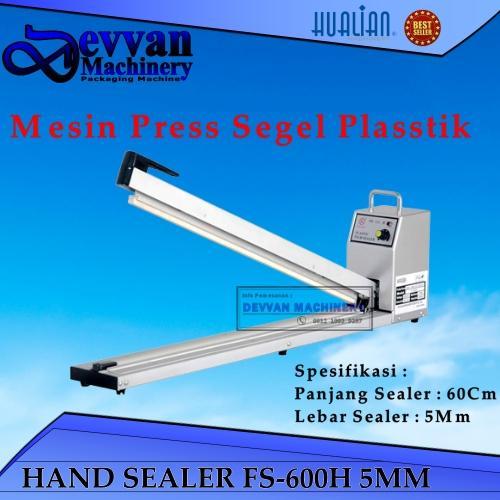 Hand Sealer Fs-600 Perekat Plastik Panjang 60 cm Sealer Press Tangan Lebar Sealer 5mm